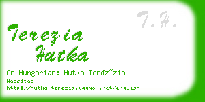 terezia hutka business card